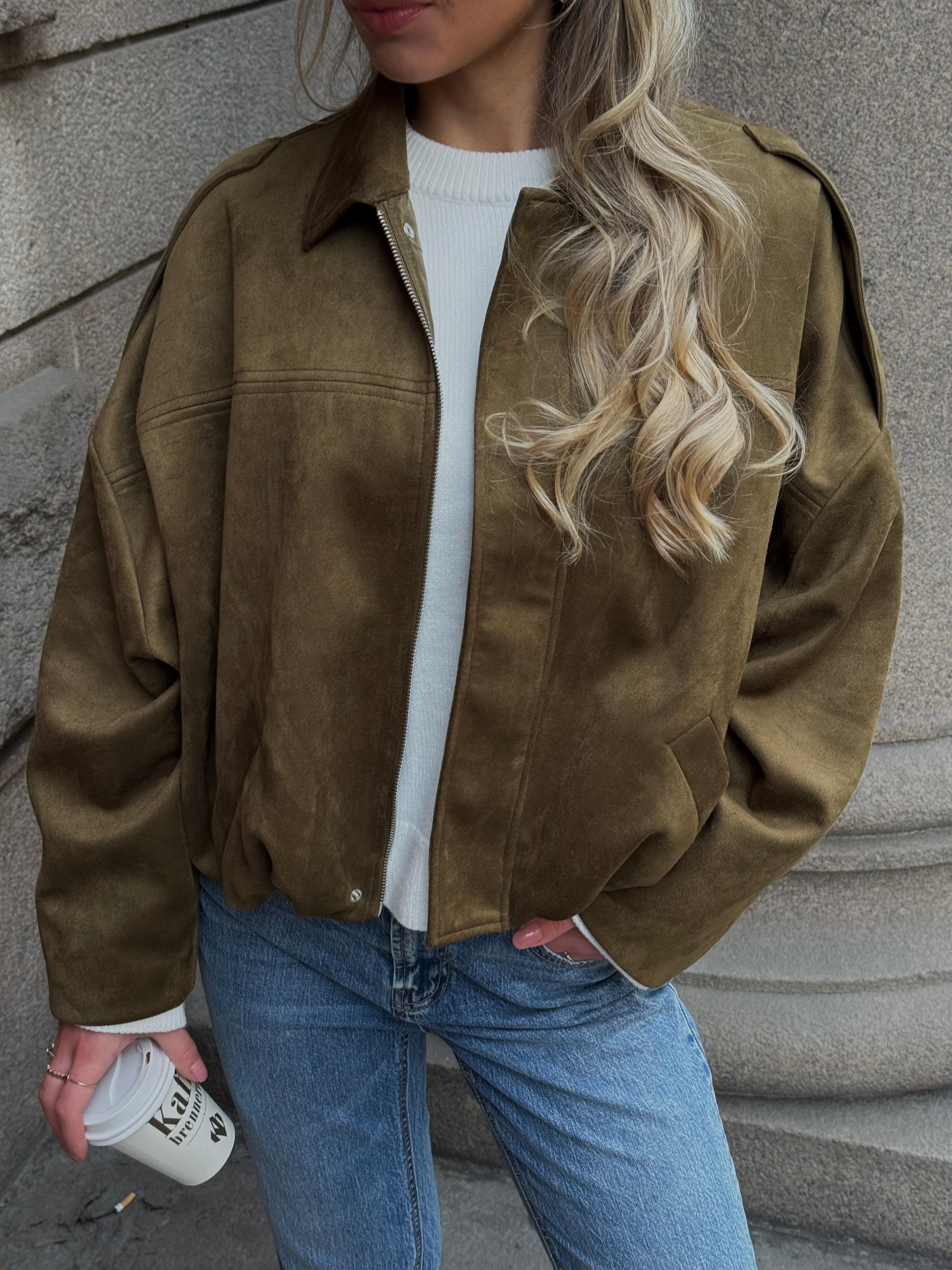 VMHAZEL Bomber - Military Olive